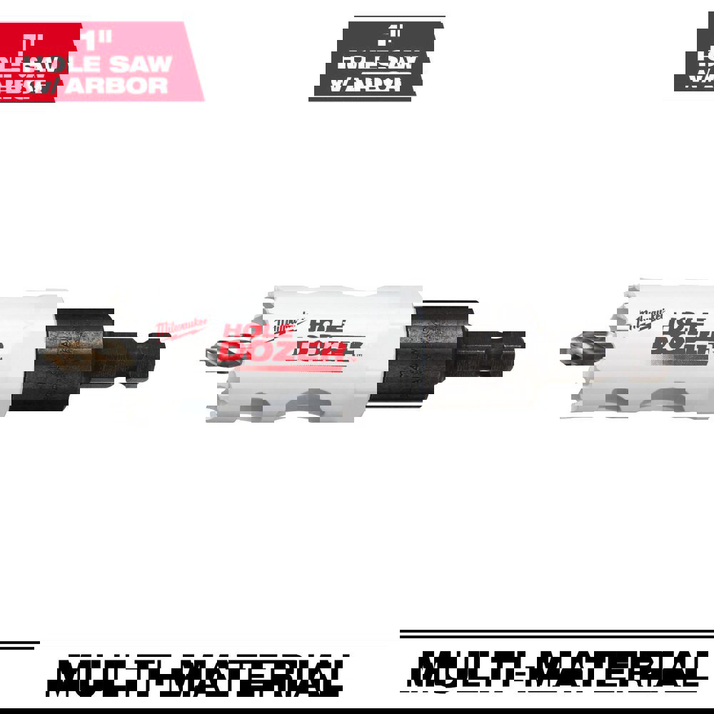 Hole Saws; Hole Saw Compatibility: Power Drills ; Saw Diameter (Inch): 1 ; Saw Material: Bi-Metal ; Cutting Depth (Decimal Inch): 1.6250 ; Cutting Edge Style: Toothed ; Material Application: General Purpose